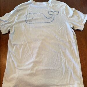 Men's White Vineyard Vines Cotton T-Shirt with Whale Logo